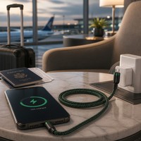 Kabel Data Pengisian Cepat 65W PD Bersertifikasi CE FCC, Kabel Universal Berbahan Zinc Alloy dengan Jalinan Kain untuk Laptop dan Smartphone