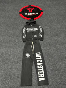 Conjuntos Deportivos Transpirables de Manga Larga 100% Algodón para Hombre, con Estampado Lavado al Ácido, Logotipo y Colores Personalizados, MOQ de 8 Conjuntos - Product Image 6