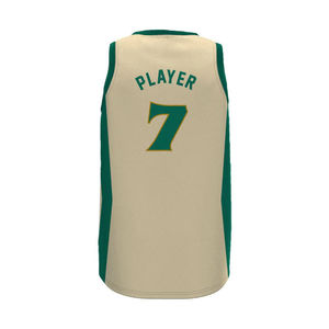 Maillots de basket-ball sans manches respirants et confortables pour hommes, logo personnalisé par sublimation, noms imprimés, ensembles 100% polyester personnalisés - Product Image 2