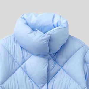 Chaqueta de Invierno Acolchada para Mujer, Personalizada al por Mayor, de Alta Calidad, Transpirable, de Algodón y Poliéster, con Capucha y Cremallera, Talla Grande, Color Rosa - Product Image 6