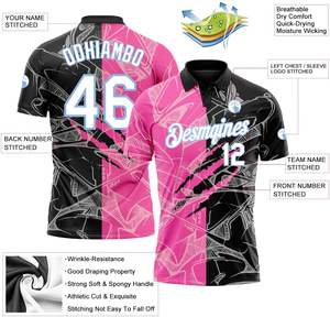 Polos de sublimación, diseño OEM, logotipo de equipo personalizado para ropa deportiva o eventos, proveedor mayorista - Product Image 3