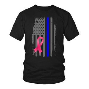 Hy vọng và Can Đảm trong áo thun nhận thức về ung thư vú đầy cảm hứng màu hồng cho mọi hành trình cho nam và nữ - Product Image 2