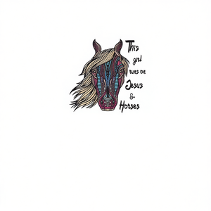 Camiseta con Estampado Tribal Abstracto de Caballo, Cuello Redondo, Manga Corta, Impresión Digital, Unisex, para Adultos, Regalos Religiosos para Iglesia - Product Image 2