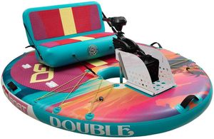 เรือยาง G o Boat Double Sunset สำหรับ 2 คน ลายทรอปิคอล พร้อมมอเตอร์ไฟฟ้า กระเป๋าเป้สะพายหลัง ขนาดกะทัดรัด พกพาสะดวก สินค้าใหม่ - Product Image 4