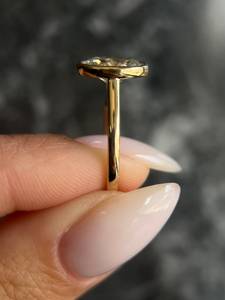 Bague de fiançailles 2 Carat E Color VVS2 Clarity IGI Certified Lab Grown Oval Cut Diamond avec lunette en or 14k Style Solitaire - Product Image 2