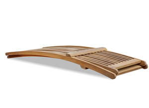 Chaise longue incurvée biomorphe (teck massif FSC) - Product Image 5