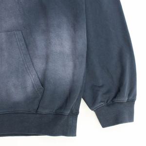 Sudadera con Capucha Estilo Vintage Personalizada, Lavada al Ácido, Secada al Sol, Decolorada por el Sol, Sudadera Extra Grande con Cierre, Gris, Decolorada por el Sol, Lavada al Ácido - Product Image 2