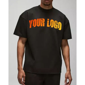 T-shirts unisexe 100% coton surdimensionné Hip Hop T-shirt blanc à épaules tombantes avec coupe ample et respirant pour hommes - Product Image 1