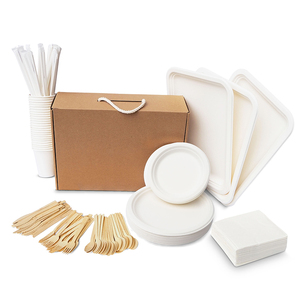 Biểu tượng tùy chỉnh bên giấy tấm OEM ODM thân thiện với môi giấy tấm tròn vuông giấy tấm & bát - Product Image 5