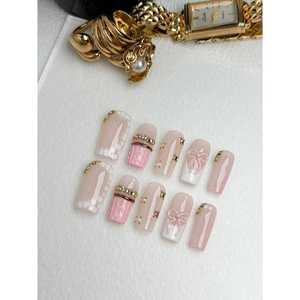 Strass pour ongles Blush Heiress, pierres décoratives élégantes de couleur rose blush pour le nail art - Product Image 1