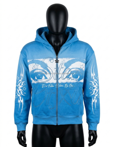 Sweat à capuche en molleton de coton de haute qualité pour homme, style streetwear, épais, hiver, 360g, respirant, séchage rapide, impression personnalisée - Product Image 1