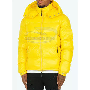 Chaqueta acolchada de invierno elegante e informal para hombre, logotipo personalizado, 100% de poliéster, resistente al agua, sostenible, estilo callejero, longitud regular - Product Image 2