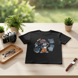T-Shirt Unisex 100% Cotone 210GSM Stile Casual Personalizzata con Stampa Serigrafica Vestibilità Oversize (Taglia 2XL) Stampa DTG - Product Image 3
