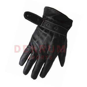 Gants en cuir solides de couleur différente pour femmes Gants en cuir personnalisés de saison d'hiver en bon matériau - Product Image 3
