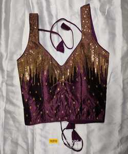 Prêt à porter femmes indiennes Designer broderie travail Blouses fête porter mariage Designer dernières dames porter Blouse Alphanumero - Product Image 2