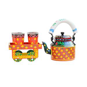Latest Hand Painted Metal Tea <b>Kettle</b> for Tea Serving New Style Decorative <b>Kettle</b> Pot <b>Modern</b> Design Available at Wholesale Price - Product Image 1