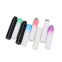 Atomiseur de parfum rotatif en ABS dégradé de 8 ml avec impression de logo personnalisé, flacon pulvérisateur rétractable portable à deux étages