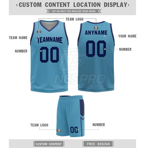 Uniforme de basket-ball réversible double face 2 en 1 Maillot d'équipe Taille plus grande Été Respirant Séchage rapide - Product Image 6