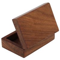 Boîte à bijoux de luxe en bois d'acacia avec couvercle à charnière, écologique, personnalisable, pour ranger les colliers, logo personnalisé, capacité personnalisée HF
