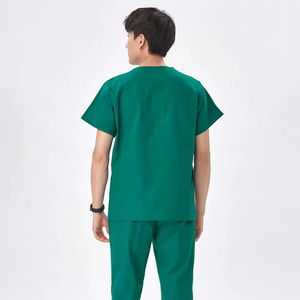 Ensembles de gommage à col en V, uniformes d'hôpital en matériau extensible avec logo personnalisable - Product Image 3