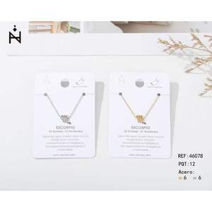 Pendiente Zeta Escorpio de Acero Inoxidable Chapado en Oro, Tobillera del Zodiaco para Mujer, Joyería de Moda, Regalo, Estilo Moderno - Product Image 1