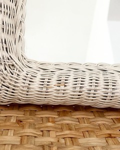 Decoraciones de pared de espejo de mimbre bohemio Vintage para decoración del hogar/Hotel/restaurante logotipo personalizado/colores y tamaño - Product Image 2