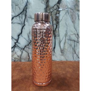 Botella de Agua de Cobre Puro Martillado al por Mayor, 750 ml, Logotipo Personalizado, Ecológica, a Prueba de Fugas, Recipiente 100% de Cobre, Regalos Empresariales - Product Image 3