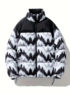 Chaqueta acolchada OEM para hombre más vendida, tela de cuero de venta directa de fábrica de alto fabricante con decoración de piel - Product Image 3