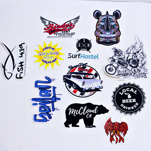 Personalizado troquelado de negocios pegatinas promocionales de vinilo de PVC impermeable decorativo pared pegatina personalizar Logo coche pegatina impresión - Product Image 6