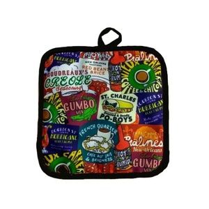 Environnement sûr 100% coton brodé matelassé résistant à la chaleur recyclable Value Pack OEM ODM Floral Made In India Kitchen Pot Holder - Product Image 6