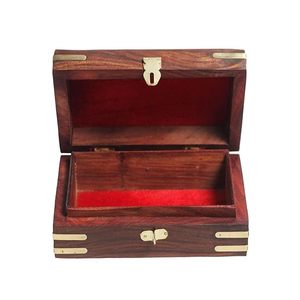 Caja de anillo reciclable de papel, caja organizadora de regalo de madera hecha a mano personalizada al por mayor, anillo de madera Natural, embalaje de joyería - Product Image 4