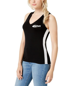 Camiseta de gimnasio personalizada OEM para mujer, camiseta sin mangas deportiva para mujer, camisetas transpirables de algodón/fibra de bambú para mujer y Niña - Product Image 1