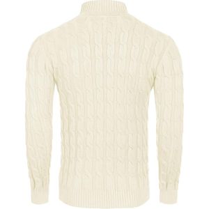 Haute qualité hommes à manches longues hiver chaud tricots haut anti-rides caractéristique polyester pull - Product Image 2