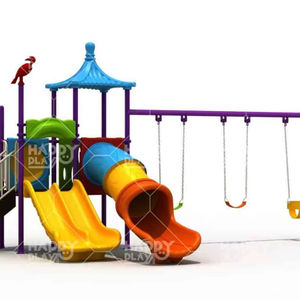 Arquitectura de Parque Infantil al Aire Libre HP-OPC 002 Resistente con Tobogán y Elementos de Escalada - Product Image 1