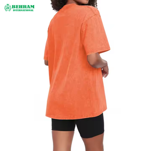 T-shirts pour hommes 100% coton, coupe ample décontractée, col rond, longueur standard, respirants, écologiques, effet délavé - Product Image 1