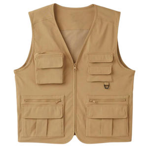 Haut de gamme entier nouveau 2024 hommes gilets personnalisés en plein air voyage sport Multi poches travail pêche gilet - Product Image 1