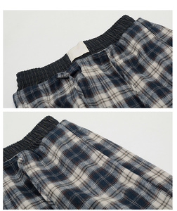 Trending Women's Autumn Patchwork Mid <b>Waist</b> Eco-Friendly Breathable <b>Trouser</b> <b>Elastic</b> <b>Waist</b> Closure Casual Style Flat Pants - Product Image 5