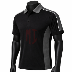 Polo de Piqué de Poliéster de Alta Calidad para Hombre, Polo de Dos Tonos con Paneles en Contraste, Proveedor Mayorista de Marca Privada - Product Image 3