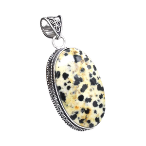 สร้อยคอประดับคริสตัลทรงเรขาคณิตชนิดต่างๆสไตล์วินเทจทำจากทองเหลืองคริสเตียนพร้อมจี้แจสเปอร์ - Product Image 1