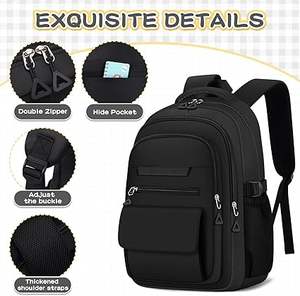 Mochila Escolar de Poliéster Personalizable de Alta Calidad, Resistente al Agua, para Estudiantes - Product Image 3