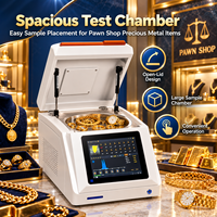 Analyseur de pureté de l'or de bureau, machine d'authentification des métaux précieux pour les commerces de financement, testeur de bijoux XRF