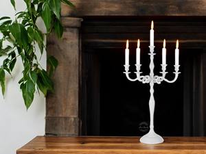 "Elegante Candelabro de Plata con 5 Brazos Perfecto para Bodas y Ocasiones Especiales" - Product Image 3
