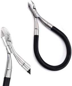 Haute Qualité Manuel En Acier Pinces À Cuticules Poignée En Caoutchouc Vente Chaude Coupe-Ongles pour Orteils Doigts Incarnés Laser Logo Nail Art - Product Image 1