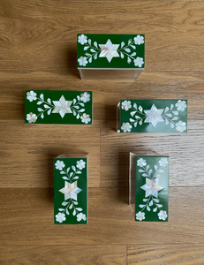 Ensemble spécial Ramadan, incrustations d'os et de nacre, boîtes en acrylique Mubkhar, style souvenir en résine d'ange par Decor World Expo - Product Image 2