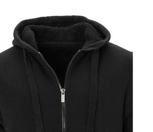 Sweatshirts à capuche d'hiver pour hommes Haute qualité avec fermeture à glissière Motif solide Teint uni Technique Premium Hoodies & Sweatshirts - Product Image 4