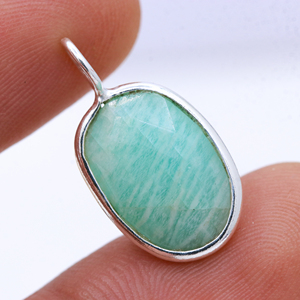 Wholesale Natural Chrysoprase Oval Cut Gemstone 925 <b>Solid</b> Sterling Silver <b>Gold</b> Plated Women's Vintage Handmade Healing <b>Pendant</b> - Product Image 2