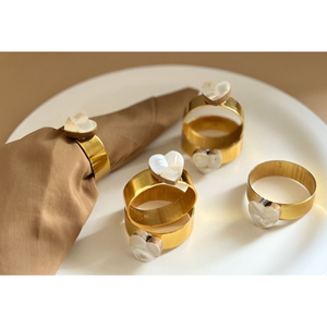 Anneau de serviette de table décoratif design vintage Anneau de serviette en métal de qualité supérieure avec découpe en étoile Porte-mouchoirs en prix de gros - Product Image 2