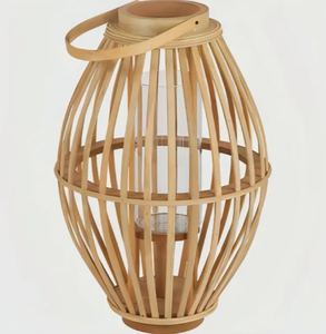 Photophore en bambou vietnamien-Lanterne à bougie tissée à la main et abat-jour à lumière naturelle | VIET FARGIMEX - Product Image 4