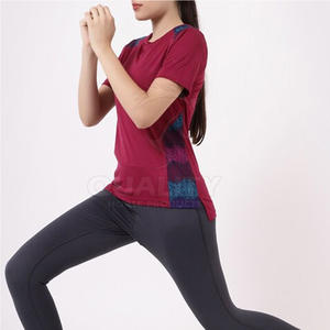 Camiseta Deportiva Casual de Verano para Mujer, 100% Algodón, Secado Rápido, Transpirable, Absorbe la Humedad, Cuello Redondo, Ropa Deportiva Ecológica - Product Image 4