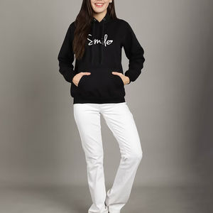 Winter Women's <b>Bamboo</b> <b>Fiber</b> Hoodie Custom Sweatshirts 200g <b>Fabric</b> Custom Logo Printing Front Customizable Design High Quality - Product Image 3